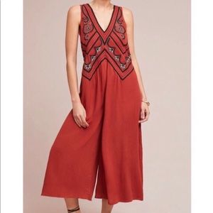 Maeve by Anthropologie Desert Embroidered Jumpsuit